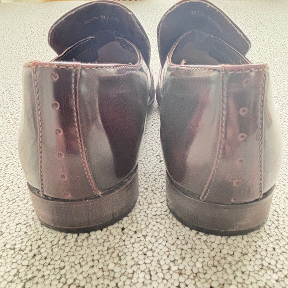 Red Tape Men's Cordovan Patent Leather Pointed Toe Loafer Dress Shoes 12 US - Picture 15 of 15